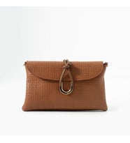 Jacquline Taba Heryn Hasır Kadın Clutch ve Omuz Çantası