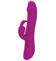 LilituShop Usb Şarjlı İleri Geri Hareketli Klitoris Uyarıcılı Tavşan Vibratör