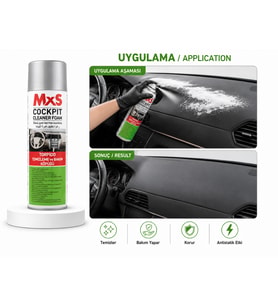 MxS Torpido Temizleme ve Bakım Köpüğü 500 ml - Cockpit Cleaner Foam
