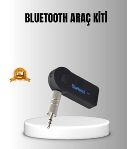 Bluetooth AUX Araç Kiti Eller Serbest Müzik Çalar Dahili Mikrofonlu