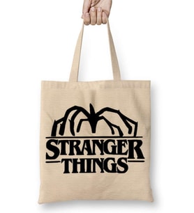 Stranger Things Demogorgon Logo Bez Çanta Uzun Saplı