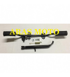 CG TİPİ ÖN BASAMAK + YAN AYAK SEHPA TAKIM SETİ ORTA DEMİR ARASMOTO (Siyah)