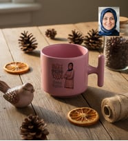Kişiye Özel Karikatürlü Best Mom Ever Anneye Hediye T Pastel Kupa Anneler Günü Hediyesi