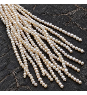 İnci Dizi Beyaz 4,5*4mm – Doğal Doku Royal Seri (63328)