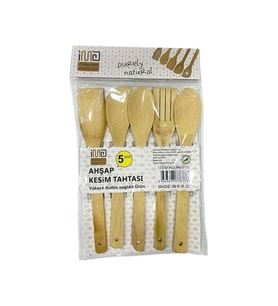 5'li Bambu Kaşık Seti