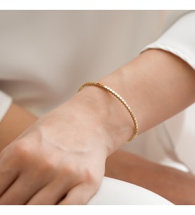Goldium 14 Ayar Altın Bilezik (Sarı)