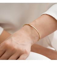 Goldium 14 Ayar Altın Bilezik (Sarı)