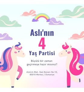 Doğum Günü Kartı 10x10 cm 100 adet