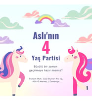 Doğum Günü Kartı 10x10 cm 100 adet