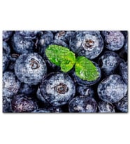 Cakapuzzle Yabanmersini Meyve Nane Yaprağı Su Damlalar Puzzle Yapboz MDF (Ahşap) (120 Parça)