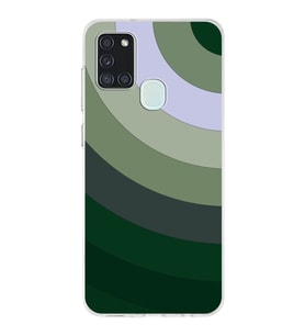 Samsung Galaxy A21s  Kapak Renk Cümbüşü Tasarımlı Şeffaf Silikon Kılıf