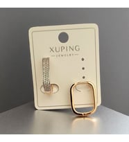Kadın Xuping Zirkon Taşlı Küpe (Rose)