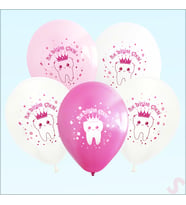 İlk Dişim Çıktı Balon, 30cm x 8 Adet - Pembe