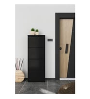 Formood Metal Ayakkabılık 4 Kapaklı Siyah