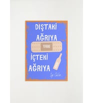 Rakı Ahşap Retro Poster 28 x 20