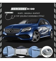 Mercedes A180 Oto Araç Kapı Koruma Fitili 5metre Parlak Gri Renk