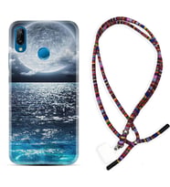Huawei P20 Lite Mate 10 20 Lite Pro P40 Lite KılıfBoyun Asklı Rasta Silikon Great Moon 1301