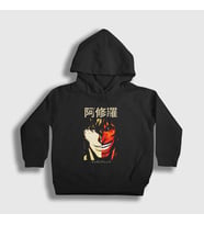 Presmono Unisex Çocuk Siyah Ohma Tokita Anime Kengan Ashura Kapüşonlu Sweatshirt 318051tt