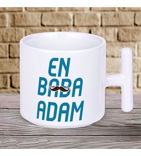 En Baba Adam Yazılı Babalar Gününe Özel T Kupa Bardak