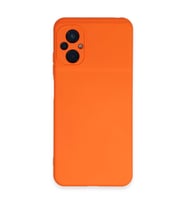 Xiaomi Poco M5 Kılıf Nano İçi Kadife Silikon - Turuncu