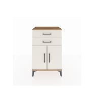 Hyperion Komodin Tek Raflı 2 Çekmeceli 2 Kapaklı 60x44x96 Çam-Aytaşı