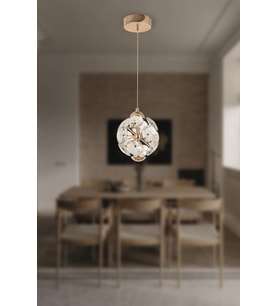 Eray Aydınlatma 2020-1 GD Tekli Sarkıt Led Avize (Gold)