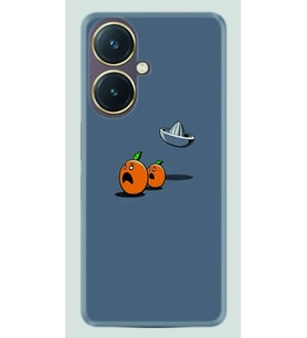 Vivo Y27 Kılıf Desenli Silikon Orange Escape 1374