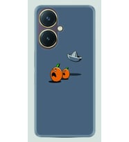 Vivo Y27 Kılıf Desenli Silikon Orange Escape 1374