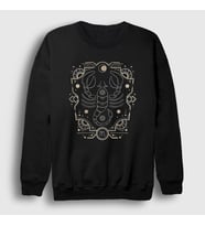 Presmono Unisex Siyah Scorpio Zodiac Hediye Akrep Burcu Sweatshirt 529598tt