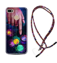 General Mobile GM8 Go GM9 GM20 Pro Plus Kılıf Boyun Asklı Rasta Silikon Finger planet 1740