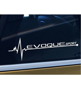 Rover Evoque Yan Cam Sticker Oto Kapı Çıkartma Tuning oto 20 cm x 7 cm  y378