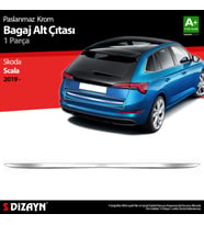 Skoda Scala Krom Bagaj Alt Çıtası 2019-2023