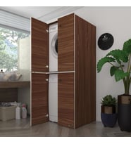 Kenzlife çamaşır-bulaşık makinesi dolabı kapaklı roksana cvz 180*70*60 banyo çift katlı arkalıksız