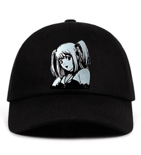 Siyah Anime Death Note Misa Şapka