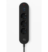 Termal Akım Korumalı 3'lü Priz – 2 USB-A + 1 Type-C Çıkış – 2500 Watt – Güvenlik ve Isı Koruması