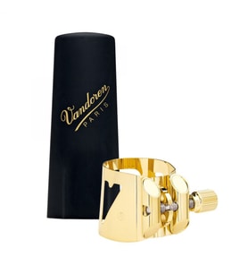 Vandoren LC07P Optimum Alto Saksafon Bek Gold Bilezik,Plastik Kapak