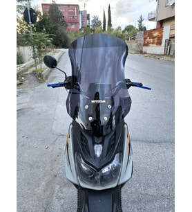 MOTOCAM Altai F1 Max Ön Cam 2021-2026 Model 57cm Siyah Renkli 4mm