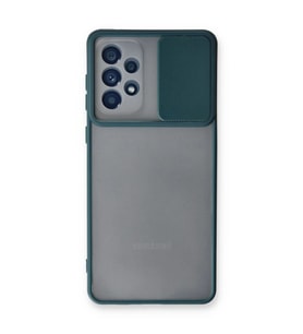 Samsung Galaxy A53 5g Kılıf Palm Buzlu Kamera Sürgülü Silikon - Yeşil