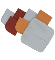 Unisex Bordo Mavi Sarı 7'li Organik Ağız Mendili (Standart)