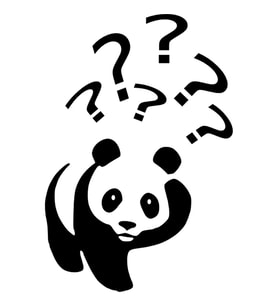 PANDA FOLYO STİCKER 90 cm uzunluk (Karışık)