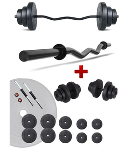 Ecgspor Z BAR Dambıl Seti ve Fitness Ağırlık Seti 65 KG