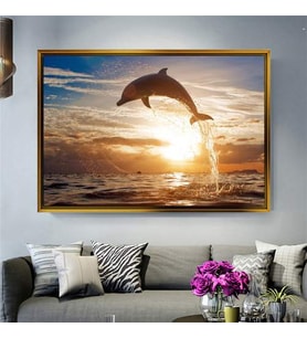 Altın Çerçeveli dekoratif tablo l1605 (Gold)