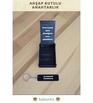 SaltanArt 30 HAKKARİ YÜKSEKOVA Yazılı Kişiye Özel Ahşap Kutulu Anahtarlık