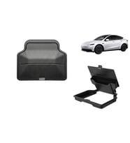 Tesla Model Y / 3 Standart ve Juniper Uyumlu Orta Konsol Kartlık ve Bozuk Para Kutusu İç Trim Siyah
