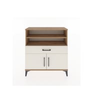 Arges Şifonyer 3 Raflı Tek Çekmeceli 2 Kapaklı 88x30x96 Çam-Aytaşı