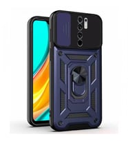 Kızaklı Tank Kılıf Xiaomi Redmi 9 Lacivert