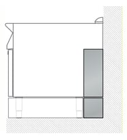 Electrolux Professional WALLCOV Servis Kanalı İçin 2 Ad.panel,tek Sıra ,206181