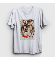 Presmono Unisex Beyaz Poster V2 K-Pop Twice T-Shirt 281410tt