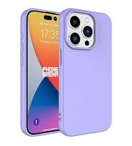 Coverzone iPhone 15 Pro ?le Uyumlu K?l?f Z-Mara Lansman Vieri Tam Koruma Arka Kapak Kamera Koruma �?k?nt?l? P�r�zs�z Y�zey Lila