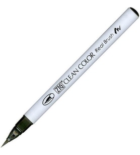 Zig Clean Color Real Brush Fırça Uçlu Marker Kalem 010 Black 